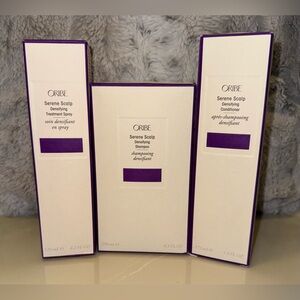 Oribe Serene Scalp Densifying Shampoo Conditioner & Treatment Collection Bundle